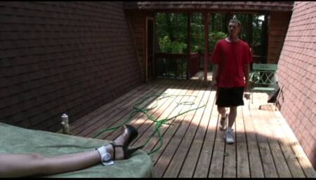 Amber Is Bound To Orgasm Outdoors! (mp4)