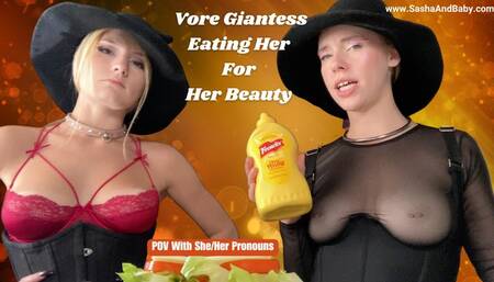 Vore Giantess- Eating A Tiny For Her Beauty POV female pronouns