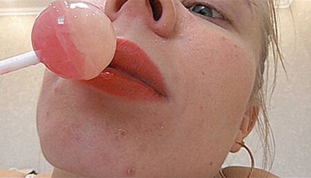 I greedily suck Chupa Chups! MP4