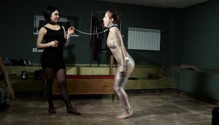 Mummification? Yes! It is a great new training for a submissive. (FHD3)