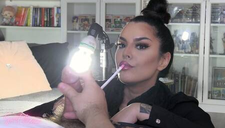 He jacks off while I smoke VS 120 ~ Sweet Maria