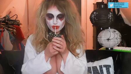 2018 Halloweek Mad Scientist Smoking Face slapping Show