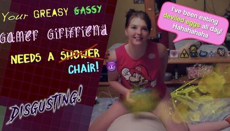 Your Gamer Girlfriend Slob Makes a Deal With You! Stinky Facefarts or No Release!