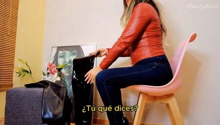 Double boots and jeans