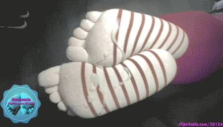 the unplanned stripey sockjob heavy load on my new socks( unedited)