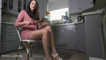 OTK POV Spanking in the Kitchen with Stella Liberty- 4k mp4