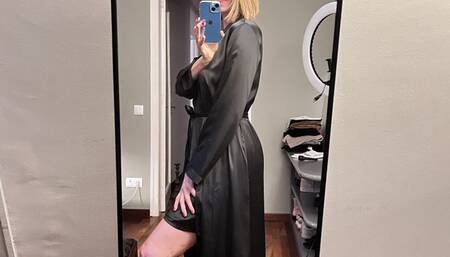 Silk black Sleepwear