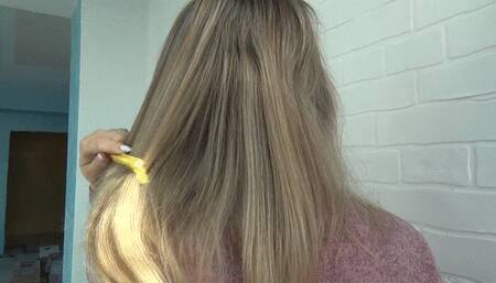 Combing hair
