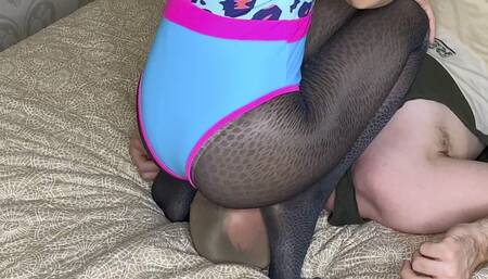 Don't take my pantyhose or I'll choke you