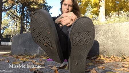 Black Canvas Sneakers Soles -720p