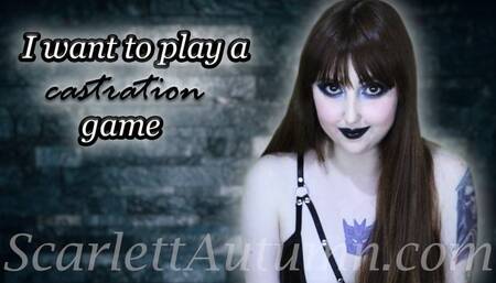 I want to play a Castration game - MP4 HD 1080p