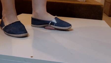 Trampling a cock Lady Val