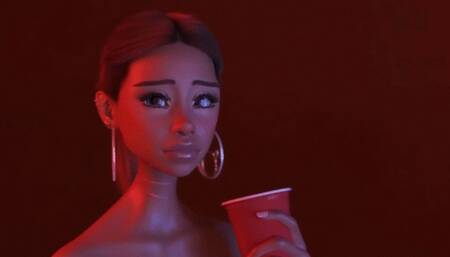 TOO BIG FOR HER MOUTH