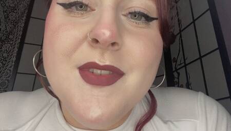 BBW Giantess vore: eating you and fully digesting you