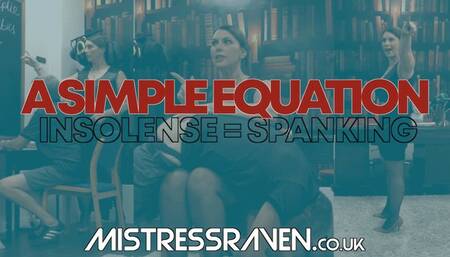 [886] A Simple Equation Insolence Equals Spanking