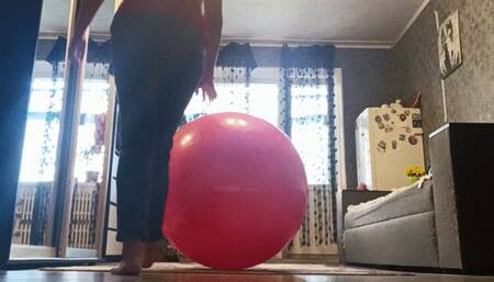 deflate big red gymball