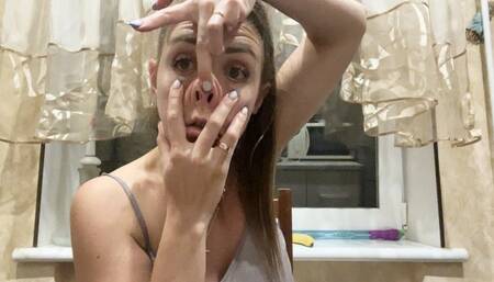 The transformation of a beautiful face