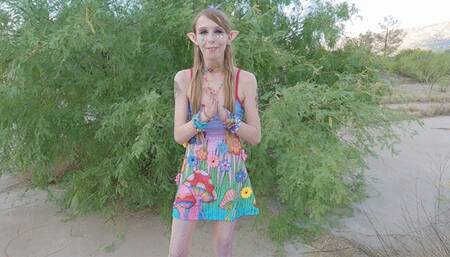 Mushroom Elf Goddess Outside Panty Sniffing + Anal Play