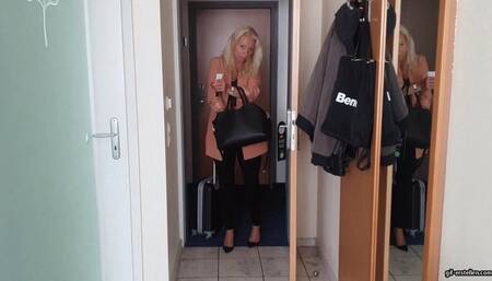 Foot tickling with nylons and barefoot without nylon HD wmv 1920x1080