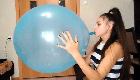 A huge balloon will burst on Darina's plump lips