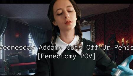 Wednesday Addams Cuts Off Ur Penis [Penectomy POV] SD