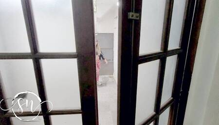 We use this brat and humiliate her with our feet