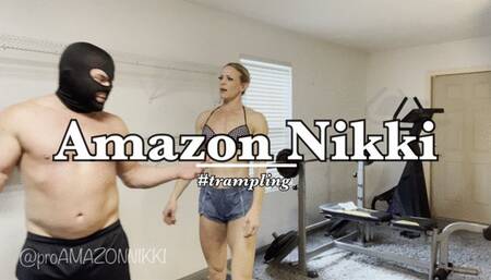 Muscular female bodybuilder tramples loser with her size 11’s! He called her a dude!! OMG! Her FEET! #beautiful