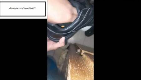 Kristi models new work shoes