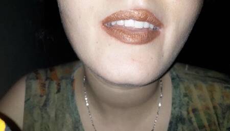 chewing food and spit