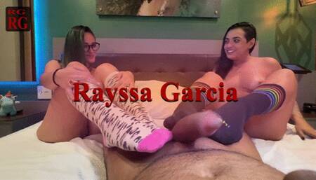 two nerdy girls doing footjob clip 2 of 03