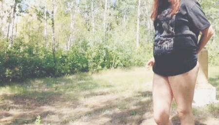 Surprise dick suckingj in the cemetary