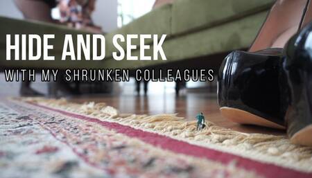 Giantess Plays Hide and Seek With Shrunken Colleagues