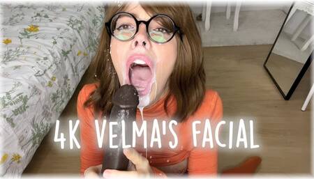VELMA'S FACIAL CUMSHOT - cosplay, superheroine, facials, dildo with Kitty Stepsis in 4K 1080 wmv
