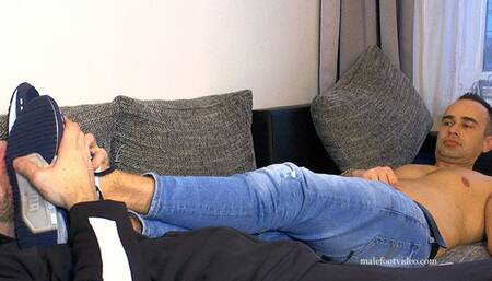 Sexy Man Foot & Upperbody Tickling + Worship