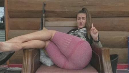 Exhibitionist farting