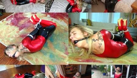 Captured bound spy desperately crawls through the house to escape her captors (MP4 SD 3500kbps)