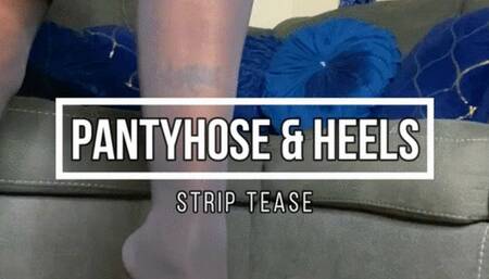 Pantyhose and High Heel Tease