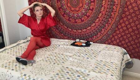 Sasha Comes Home Early From Work