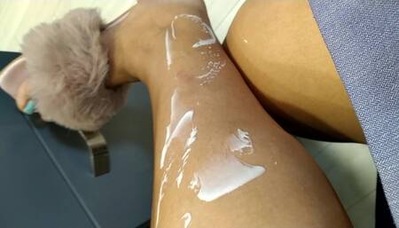 Hot Feet Fetish Mom Nikita Applies Cream on Her Sexy Feet