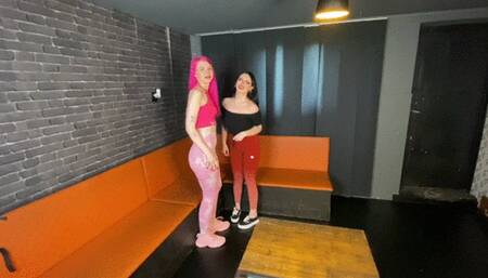 Two mean girls fucks nerd needy bitch