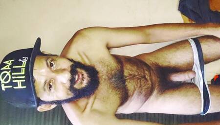 Hairy Exhibitionist Man