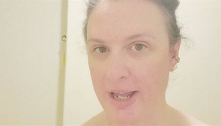 Naked sitting on the toilet I piddle and file my tootsies!