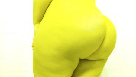 Big BOOTY Alien Oiled Ass Worship and slow motion Spanks