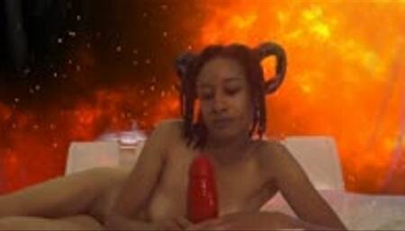 Succubus vs The Devil: POV Big Dildo Fucking