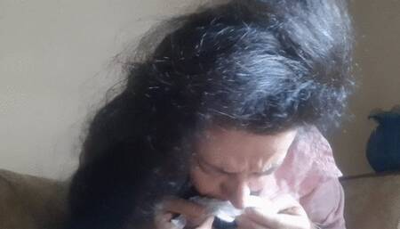 BIG COUGH AND NOSE BLOWING