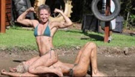 Female Mud Wrestling - Lora Cross Vs Lexi Art