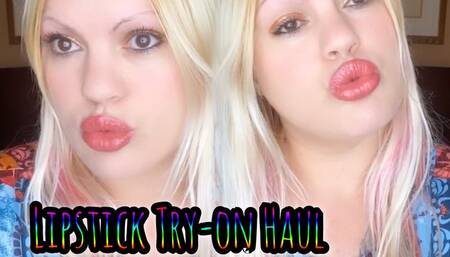 Lipstick Try On Haul