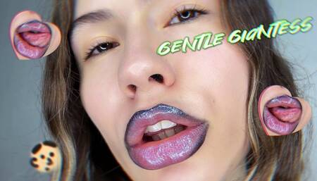 Gentle Giantess sticky kiss POV