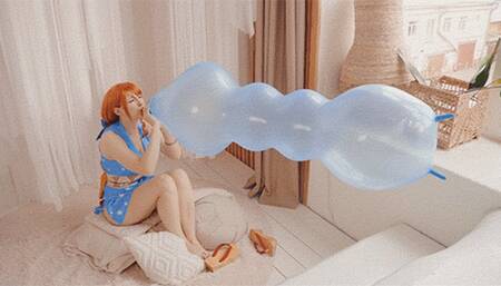 A Strange Balloon! Blow it to Pop!