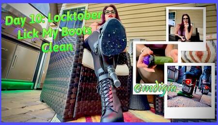 LOCKTOBER DAY 10: LICK MY BOOTS CLEAN